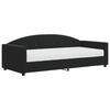 vidaXL Sof&aacute; cama con colch&oacute;n terciopelo negro 90x190 cm