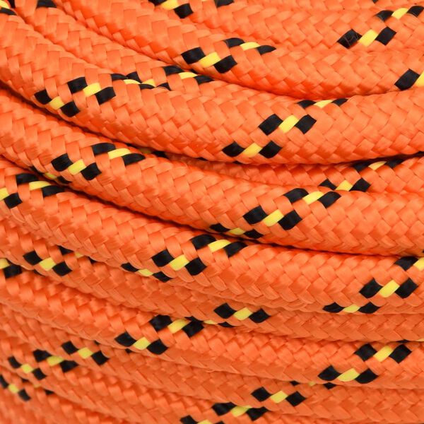 vidaXL Cuerda de barco polipropileno naranja 16 mm 250 m