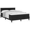 vidaXL Cama tipo Box Spring con cabecera Negro 160 x 200 cm tela