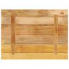 vidaXL Tablero de mesa rectangular madera mango rugosa 90x70x2,5 cm
