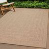 vidaXL Alfombra ZIZUR aspecto yute interior/exterior beige 240x240 cm