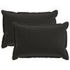 vidaXL Coj&iacute;n con almohada HOUTEN 2 uds. Negro Poli&eacute;ster