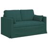 vidaXL Juego de Sof&aacute; 2 pcs Verde oscuro 139 x 78 x 80 cm tela
