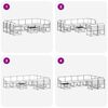 vidaXL Conjunto de sof&aacute;s de exterior 10 pcs Natural
