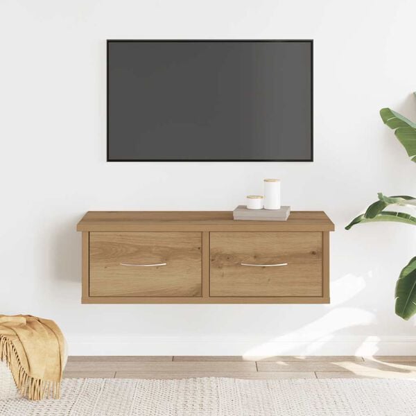 vidaXL Armario pared madera de ingeniería roble artesano 60x26x18,5 cm