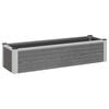 vidaXL Arriate elevado Gris 100 x 30 x 22 cm WPC y Aluminio