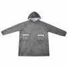 vidaXL Sudadera manta Gris oscuro m Forro Polar y Franela