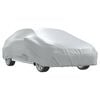 vidaXL Funda de coche para Sedan con correas hebilla plateado M