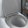vidaXL Asiento de WC Gris 47 x 37,5 x 3,8 cm Duroplast