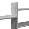 vidaXL Estante de pared madera ingeniería gris Sonoma 167,5x18x68 cm