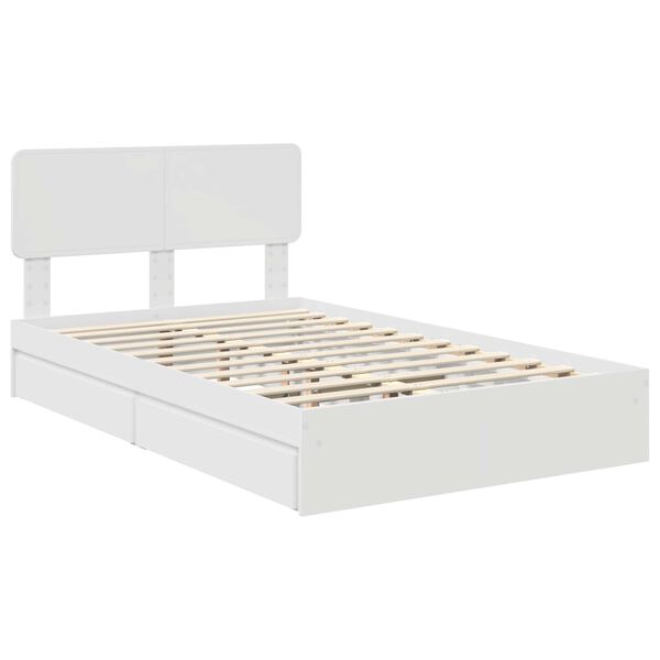 vidaXL Cama con almacenamiento 120 x 190 cm Madera de ingenier&iacute;a