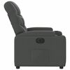 vidaXL Sill&oacute;n reclinable el&eacute;ctrico de tela gris oscuro