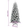 vidaXL &Aacute;rbol de Navidad artificial 180 cm PVC y Pl&aacute;stico y Acero y PE