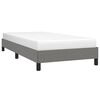 vidaXL Estructura de cama sin colch&oacute;n tela gris oscuro 90x200 cm