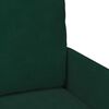 vidaXL Juegos de sof&aacute;s con coj&iacute;n 3 pcs Verde oscuro 115 x 56 x 80 cm