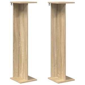 vidaXL Soporte de plantas Roble Sonoma 25 x 25,5 x 100,5 cm