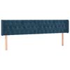 vidaXL Cama box spring con colchón terciopelo azul oscuro 200x200 cm
