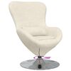 vidaXL Sillón huevo Crema 63 x 73 x 90 cm Terciopelo