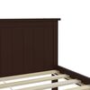 vidaXL Estructura cama sin colch&oacute;n madera pino marr&oacute;n oscuro 100x200cm