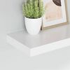 vidaXL Estantes flotantes de pared 4 uds MDF blanco 40x23x3,8 cm