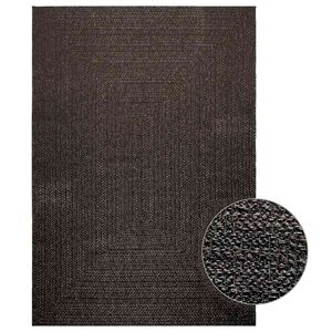 vidaXL Alfombra ZIZUR apariencia yute interior exterior antracita