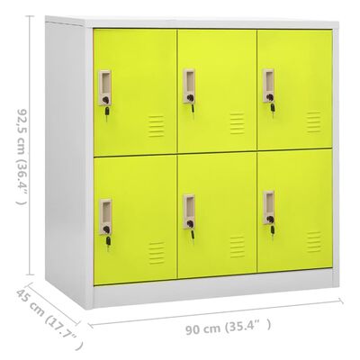 Armario de metal para oficina y hogar, muebles de almacenamiento con  cerradura, armario de archivo, armario de armario gris claro de 35.4 x 17.7  x
