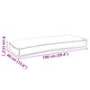 vidaXL Juego de Cojines para Palets 2 pcs Crema 100 x 40 x 8 cm