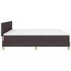 vidaXL Cama tipo Box Spring Marr&oacute;n Oscuro 200 x 200 cm tela