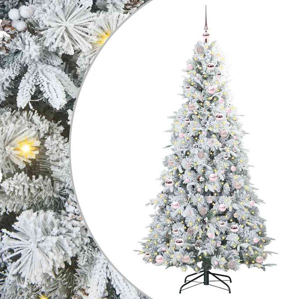 vidaXL &Aacute;rbol de Navidad artificial con ramas articuladas 210 cm