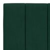 vidaXL Cabecero de cama acolchado Hanko terciopelo verde oscuro 100 cm