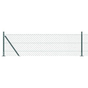 vidaXL Poste de Valla Verde 10 x 0,4 m (malla de 40 x 40 mm)