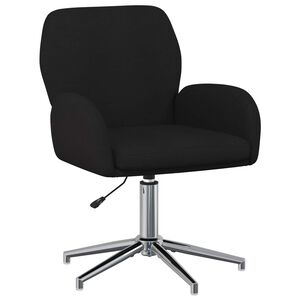 vidaXL Silla de escritorio giratoria 54 x 58 x 90 cm Negro Tela