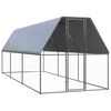 vidaXL Jaula gallinero de exterior de acero galvanizado 2x6x2 m