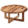 vidaXL Mesa de centro madera maciza de acacia 80x35 cm