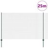 vidaXL Valla con Poste Verde 1,5 x 25 m Acero