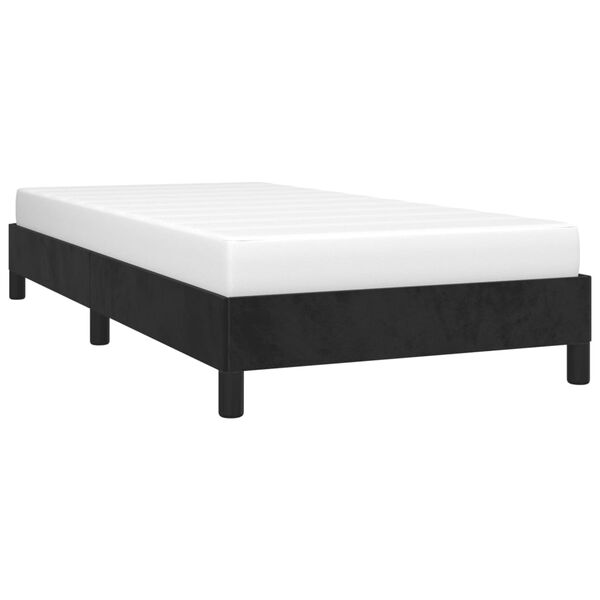 vidaXL Estructura de cama sin colch&oacute;n terciopelo negro 90x190 cm
