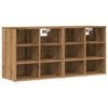 vidaXL Zapateros 2 uds roble artesanal 52x30x50 cm