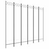 vidaXL Biombo divisor de 6 paneles de tela blanco 240x200 cm