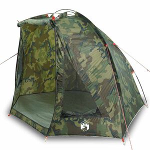 vidaXL Tienda de pesca para impermeable camuflaje