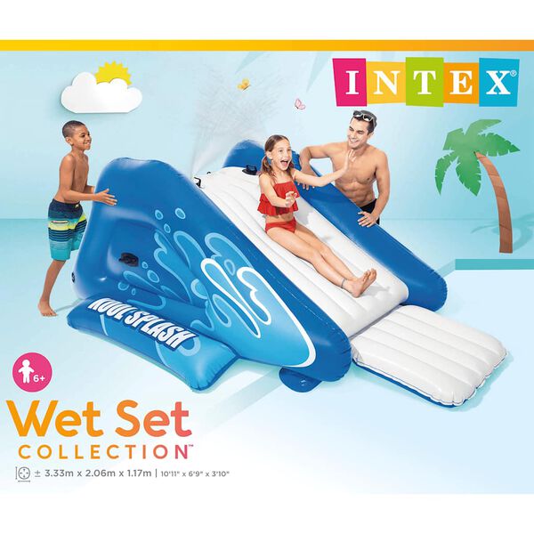 Intex Tobog&aacute;n de agua inflable Kool Splash azul
