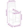 vidaXL Sillas de comedor 2 pcs 40 x 47,5 x 99,5 cm