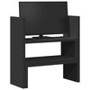 vidaXL Organizador de escritorio ajustable madera negro 40x17x41 cm