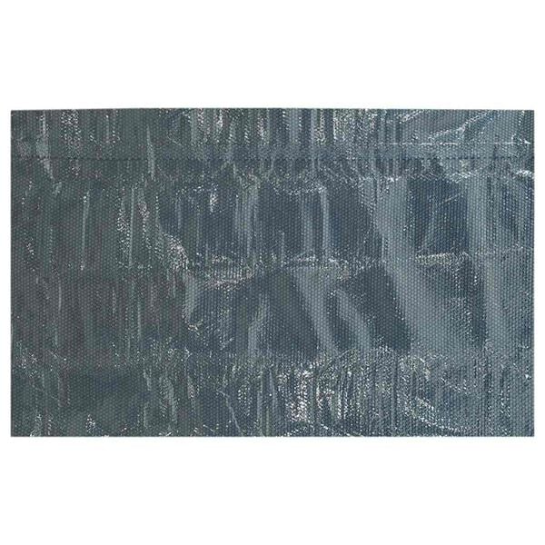 vidaXL Cubierta solar de piscina de PE flotante negro y azul 600x400cm