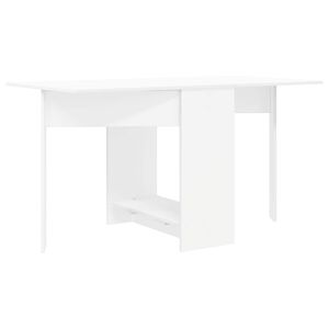 vidaXL Mesa de comedor 138 x 70 x 73,5 cm Madera de ingenier&iacute;a Blanco