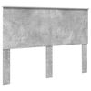 vidaXL Estructura de cama con cabecera Gris Concreto 150 x 200 cm