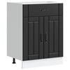 vidaXL Mueble bajo de cocina Lucca madera ingenier&iacute;a negra