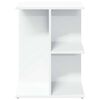 vidaXL Mesita de noche madera contrachapada blanco 46,5x29x61cm
