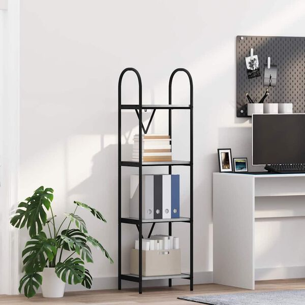 vidaXL Estante de libros Gris Sonoma 40 x 30 x 146 cm