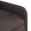 vidaXL Sill&oacute;n de masaje reclinable de tela marr&oacute;n oscuro