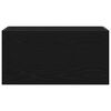 vidaXL Mueble de pared de ba&ntilde;o madera ingenier&iacute;a negro 60x25x30 cm
